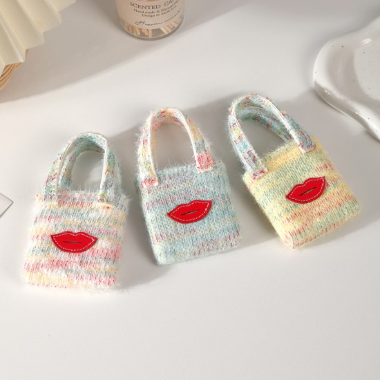 Best-selling international mini plush earphone storage bag, portable, stylish, and stylish for cosmetics storage