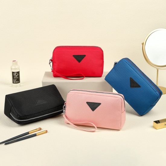 Cross-border hot-selling nylon mini cosmetic bag, portable, buckle-style bag for outdoor travel, fashionable and multifunctional pouch