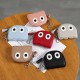 Cute cartoon-themed mini genuine soft leather coin purse Niche design Korean ins soft leather coin purse