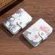 Oil painting-style cartoon card holder for women, ultra-thin, multi-card slots, large capacity, anti-demagnetization card holder, business card holder, and coin purse