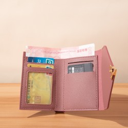 New short wallet and card holder for women, fashionable tri-fold wallet, fresh student clutch, simple and stylish Your small wallet
