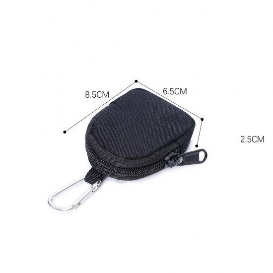 Outdoor military enthusiast tactical key holder, triangular coin retractable multifunctional hanging bag