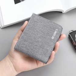 Ultra-thin men's wallet, short version, thin and short youth men's wallet, foldable men's and women's wallet
