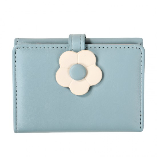 2024 wallet gift, women's short, cute, small flower-themed, Korean-style, influencer-inspired coin purse, dropshipping available.