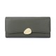 Cross-border hot selling fashion women's wallets, classic lychee-patterned tri-fold wallets, long clutches.
