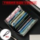 High-end metal card holder for men and women, stainless steel, ultra-thin, anti-demagnetization, compact card case, anti-theft bank card holder.