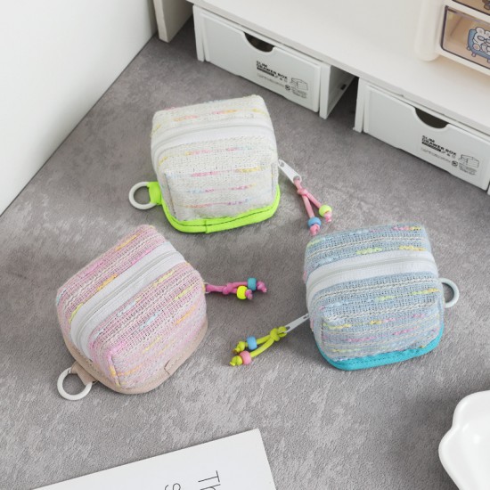 New mini Chanel-style key and coin purse, universal storage for lipsticks, a girly and convenient storage solution for on-the-go