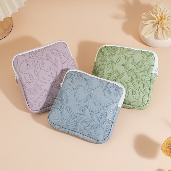 Sanitary napkin storage bag, large-capacity menstrual pad storage bag, student-friendly, cute, portable, girly PU leather