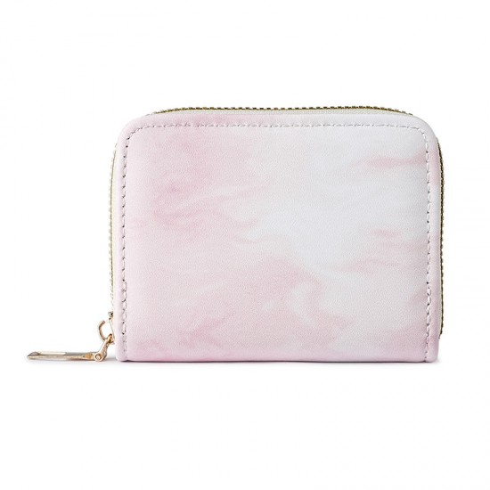 Factory direct 2024 new compact and exquisite accordion card holder for women, gradient multi-slot student zipper coin purse