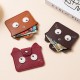 Cross-border simple, creative women's coin purse, luxury cartoon mini card holder, cute PU hanging bag and storage bag.
