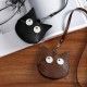 2024 new simple Jurchen soft leather neck coin purse, luxury cartoon mini card holder, cute storage bag trendy