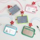 2025 new transparent soft-shell student ID card holder, transportation card, campus card, meal card, neck hanging card holder, work badge storage
