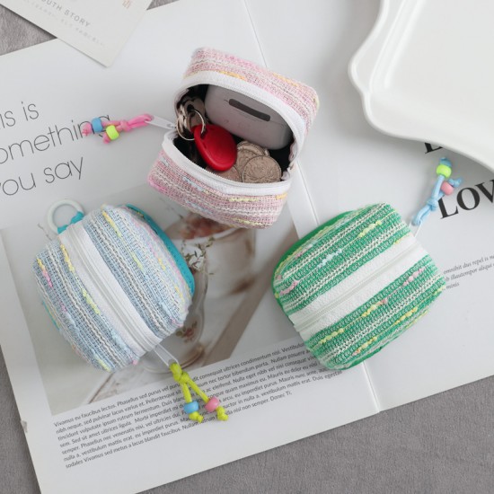 New mini Chanel-style key and coin purse, universal storage for lipsticks, a girly and convenient storage solution for on-the-go