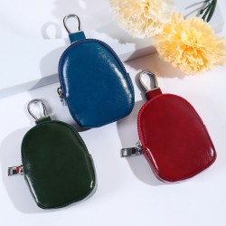Japanese mini shell bag, data cable storage bag, and leather data cable storage for men, including an outdoor waist bag.