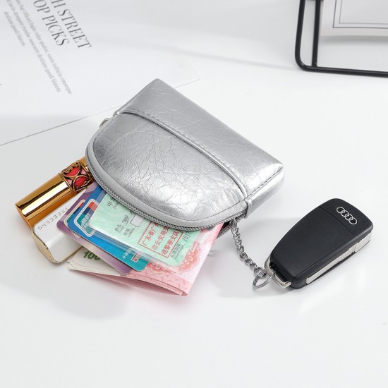 2025 hot-selling retro zipper coin purse, compact and exquisite key storage bag, mini clutch, card holder and coin purse