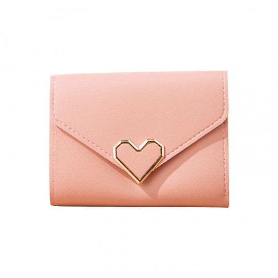 New short wallet and card holder for women, fashionable tri-fold wallet, fresh student clutch, simple and stylish Your small wallet