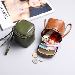 2024 new hot-selling mini tote bag, lipstick bag, headphone bucket bag, soft leather coin storage coin purse