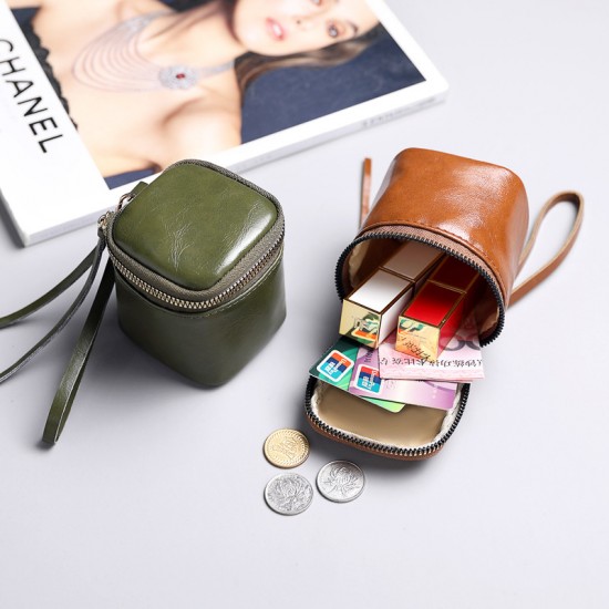 2024 new hot-selling mini tote bag, lipstick bag, headphone bucket bag, soft leather coin storage coin purse