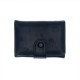 New cute PU wallet for women, short, cartoon print, solid color, fresh card holder, multifunctional trifold card holder