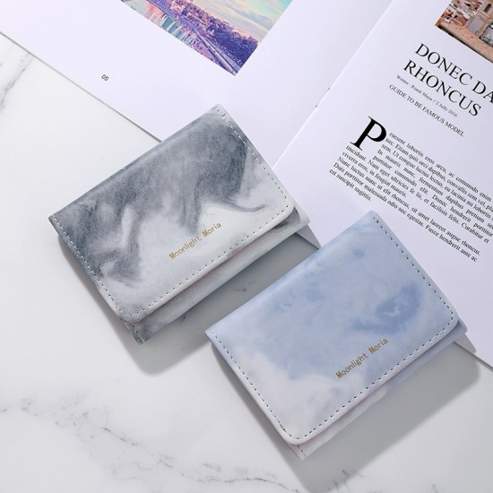 2024 new women's tri-fold wallets, small coin purse, card holder, short wallet, Instagram-style, trendy.