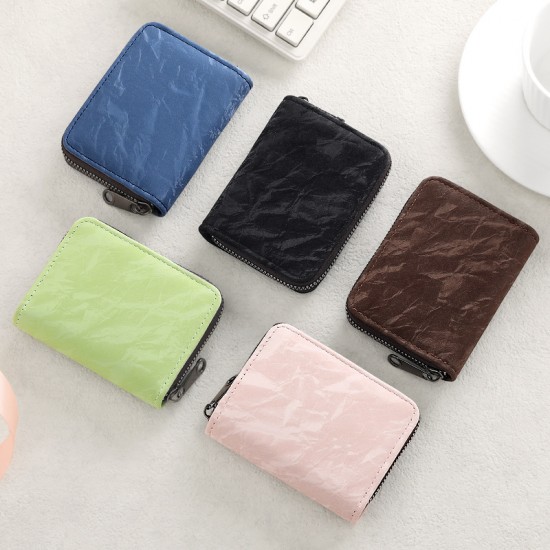 New accordion card holder for women, small Exquisite anti-demagnetization and anti-theft card holder for men, with multiple slots and a large capacity.