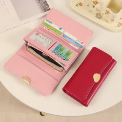 [Hot Seller] New women's wallet, high-end, niche soft leather textured coin purse, card holder and wallet for women