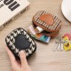 Houndstooth pattern heart-shaped compact coin purse for women, niche design, exquisite high-end coin and lipstick storage, small wallet and card holder
