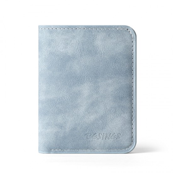 Men's mini wallet, ultra-thin multi-functional driver's license leather case, multi-slot ID card holder, vertical card holder for women