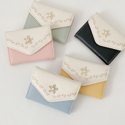 Multifunctional, large-capacity wallet for girls, Korean-style student coin purse, fresh and exquisite mini card holder, trendy.