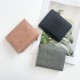Factory-direct retro small wallet with an Instagram-style short design for women, a fresh, European and American style. Folding, simple, and artistic, with a buckle.