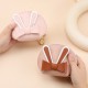 Bow knot PU leather mini wallet, new cute student coin storage bag, keychain, zippered small coin purse