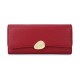 Cross-border hot selling fashion women's wallets, classic lychee-patterned tri-fold wallets, long clutches.