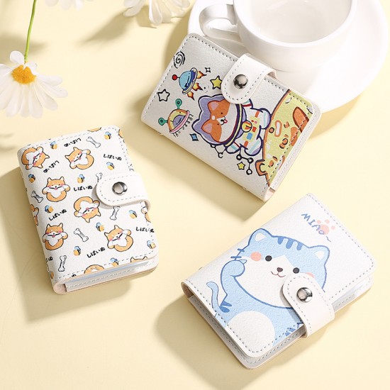 Hot-selling cartoon card holder for women, personalized portable multi-slot driver's license holder, anti-demagnetization bank card holder, coin purse