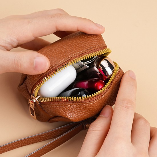 New trendy small coin purse Mini women's wallet, key case, clutch, cosmetic storage bag