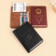 Cross-border leather passport case, cowhide-finished passport holder, large-capacity, multiple card slots, ID holder, RFID anti-theft card holder