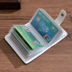 Oil painting-style cartoon card holder for women, ultra-thin, multi-card slots, large capacity, anti-demagnetization card holder, business card holder, and coin purse