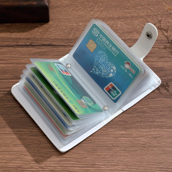 Oil painting-style cartoon card holder for women, ultra-thin, multi-card slots, large capacity, anti-demagnetization card holder, business card holder, and coin purse