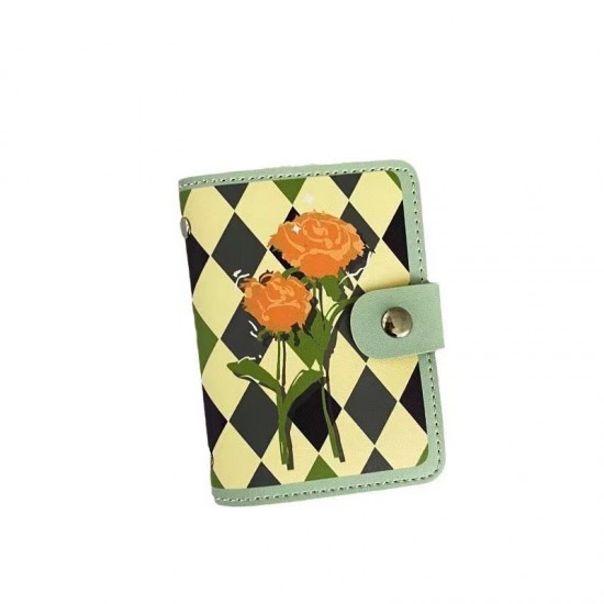 Ins-style card holder for women, large capacity, multiple card slots, anti-degaussing driver's license holder, anti-theft, premium compact card holder