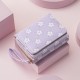 Cross-border fashion Korean-style short women's wallet, wholesale, cute and simple PU floral print, student coin and card holder