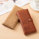 Cross-border luxury long bi-fold women's wallet, simple zippered, multi-slot coin wallet for foreign trade