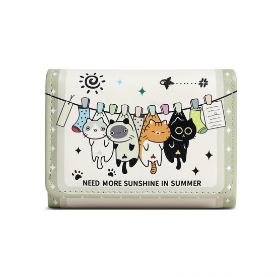 New graffiti coin purse. Cute, portable bag with large capacity, student-friendly mini women's short ID bag with a stylish design.