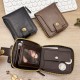 New cross-border men's wallet, high-end retro zippered coin storage, AliExpress hot item in stock.