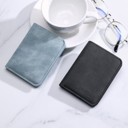 Men's mini wallet, ultra-thin multi-functional driver's license leather case, multi-slot ID card holder, vertical card holder for women
