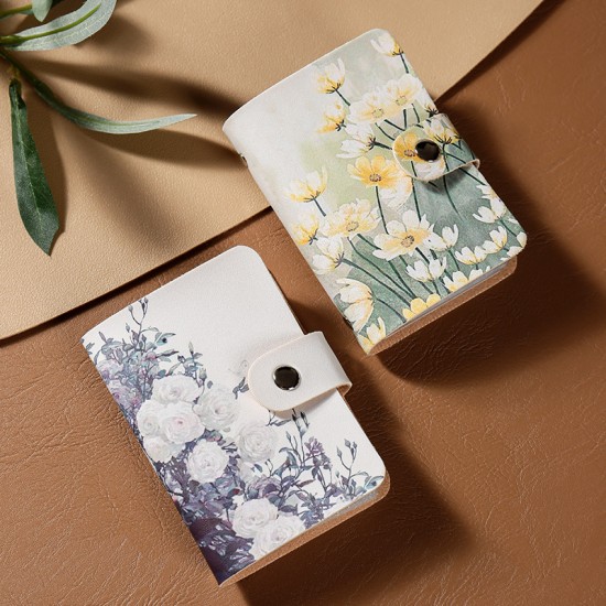 Factory Direct, Anti-Demastrumenting Lucky Lotus Card Holder, Double-Sided Card Holder, Bank Card, ID Card Holder, Unisex Card Holder