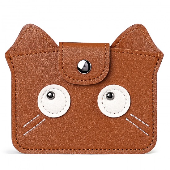 Cross-border simple, creative women's coin purse, luxury cartoon mini card holder, cute PU hanging bag and storage bag.