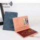 2024 new RFID passport holder, simple buckle, short passport holder for men and women, international travel ticket holder, card holder.