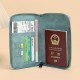 2024 new cross-border RFID anti-magnetic passport holder, short zippered travel passport bag, multi-functional ID storage bag