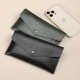 New women's wallet, long, thin clutch, simple and stylish, large-capacity soft leather wallet, phone bag
