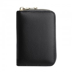 Anti-demagnetic card holdefomen and women, zippered, multiple card slots, bank ID holder, large capacity, and compact driver's license holder.
