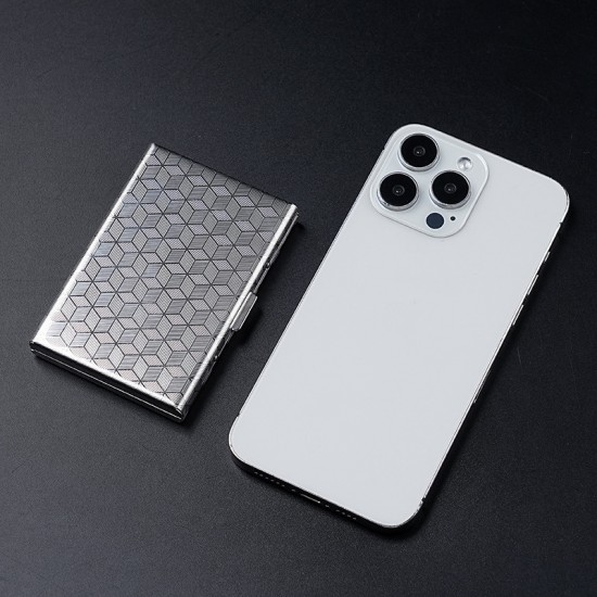 New anti-theft portable metal card holder for men, high-end multi-functional anti-magnetic stainless steel card holder, card case, bank card holder